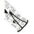 Viking MOTIV Black Junior colouring ski gloves
