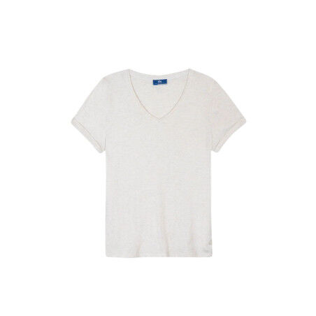 TBS Adinatee Arctic Women's T-shirt - organic cotton & lurex details