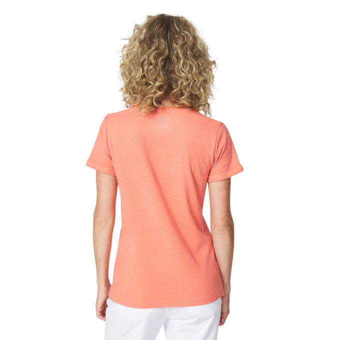 Camiseta de mujer de algodón orgánico TBS Adinatee: elegancia y comodidad para el día a día.