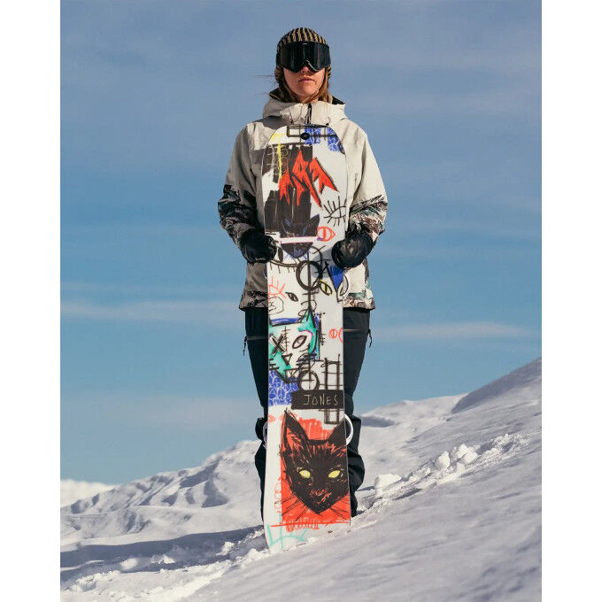 Jones Women's Rally Cat Snowboard + Women's Bindings Package