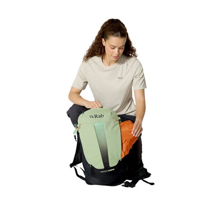 Rab Airox 22ND Fig Green/Black: lightweight, ventilated backpack for women