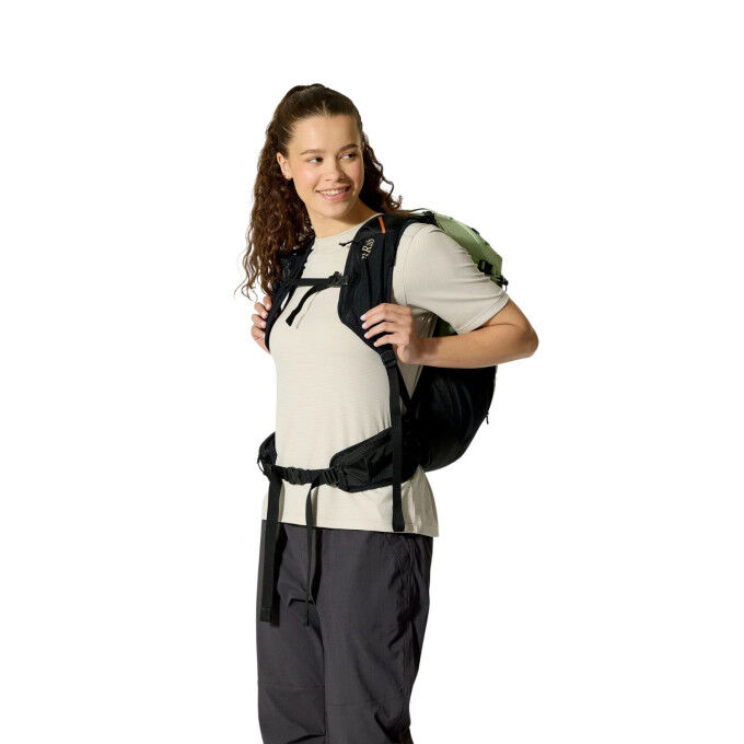 Rab Airox 22ND Fig Green/Black: lightweight, ventilated backpack for women