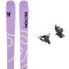 Faction AGENT 1 Purple ski pack + bindings : Colour - Purple, Ski size - 162