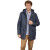 Parka effetto trame con cappuccio Uomo Mise au Green - Blu navy