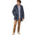 Parka effet tramé à capuche Homme Mise au Green - Bleu Marine