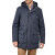 Parka con capucha y efecto tramado para hombre Mise au Green - Azul marino