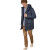 Parka con capucha y efecto tramado para hombre Mise au Green - Azul marino