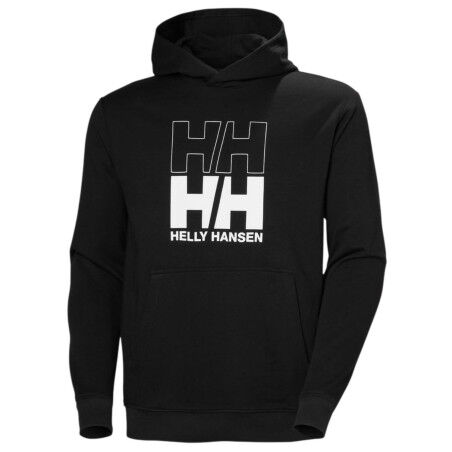 Herren-Kapuzenpullover HELLY HANSEN Core Graphic – Schwarz