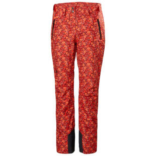 HELLY HANSEN Legendary Women's Ski Pants - RED FLOWER AOP SMALL