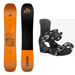 Pack de snowboard JONES MEN'S RALLY CAT + fix : Taille des skis - 155W