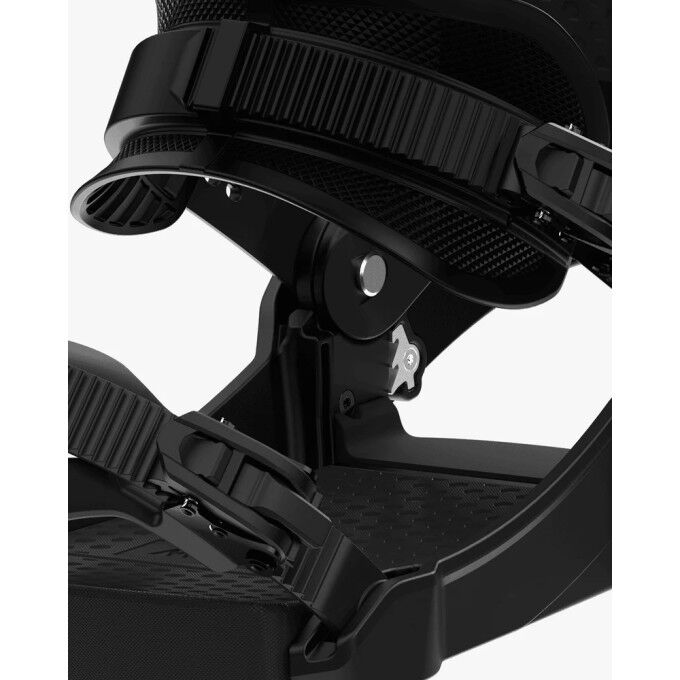Clew Independence Black Snowboard Bindings – Step-In All-Mountain