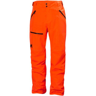 Pantaloni da sci da uomo HELLY HANSEN Sogn Cargo - NEON ORANGE