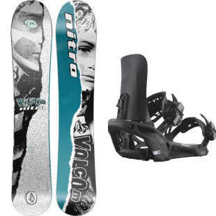 Nitro 25 ALTERNATOR X VOLCOM snowboard pack + attacchi : Dimensioni dello sci - 162