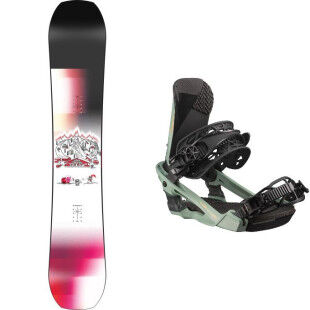 Pack snowboard Nitro TEAM PRO MARCUS KLEVELAND + fix : Taille des skis - 159