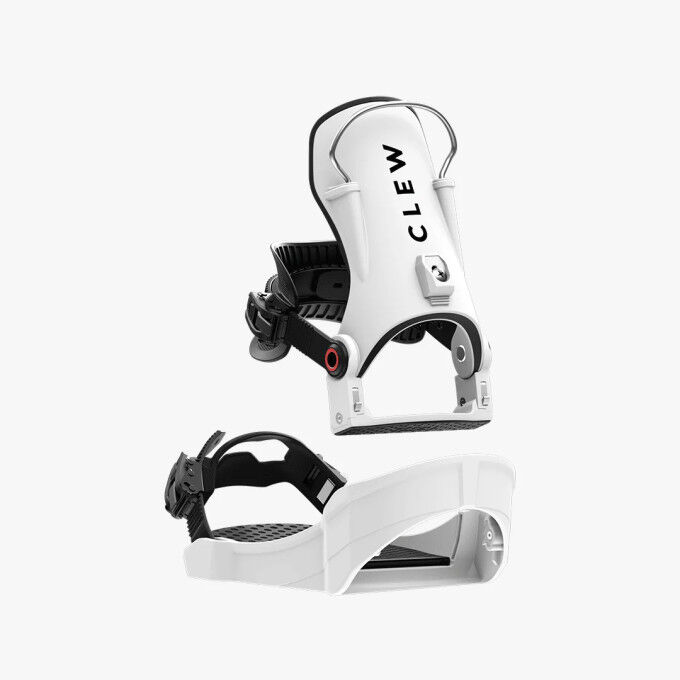 INDEPENDENCE White Snowboard Bindings – Ultra Lightweight Step-In