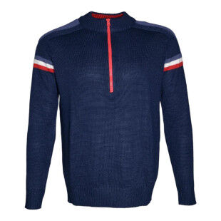 Pull col rond Homme LHOTSE Kirill - Bleu Marine