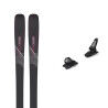 Set da sci Salomon N STANCE W 84 Nero/Bordeau + attacchi : Colore - NERO/BORDEAU, Dimensioni dello sci - 175
