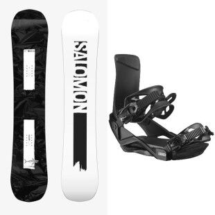 Set da sci da snowboard Salomon CRAFT + attacco : Colore - Nero/Bianco, Dimensioni dello sci - 157 Ampio