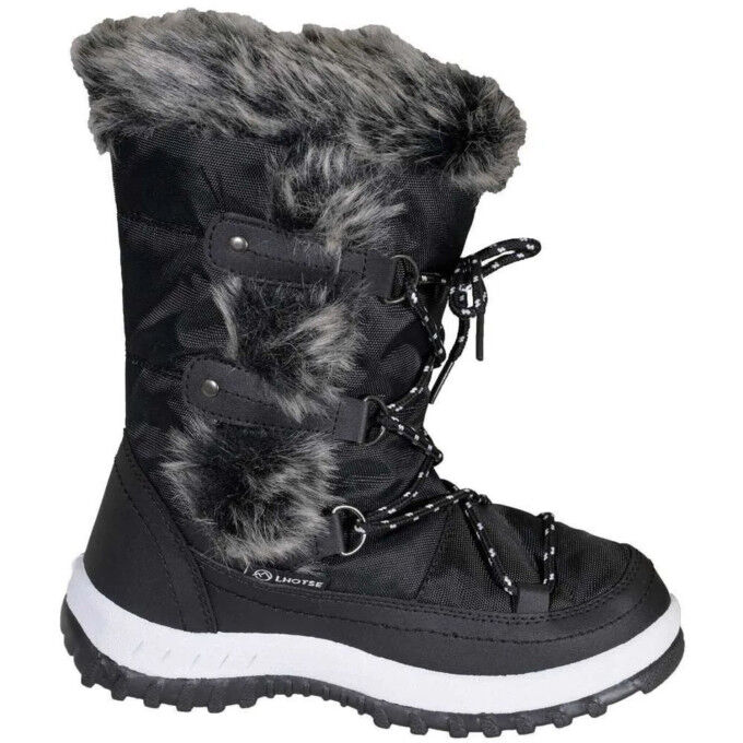 Junior-Schneestiefel LHOTSE Rax – Schwarz