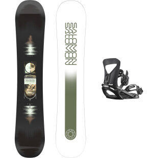 Salomon PULSE Snowboard Pack + PACT BLACK Bindings | Beginner & Intermediate