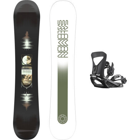 Salomon PULSE Snowboard Pack + PACT BLACK Bindings | Beginner & Intermediate