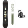 Pack Snowboard Salomon PULSE + Fixations PACT BLACK | Débutant & Intermédiaire