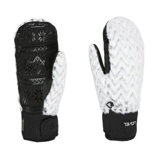 LEVEL Siberian mittens - BLACK-WHITE