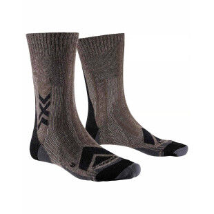 Calze X-SOCKS Hike Discover Merino Crew - MARRONE/NERO