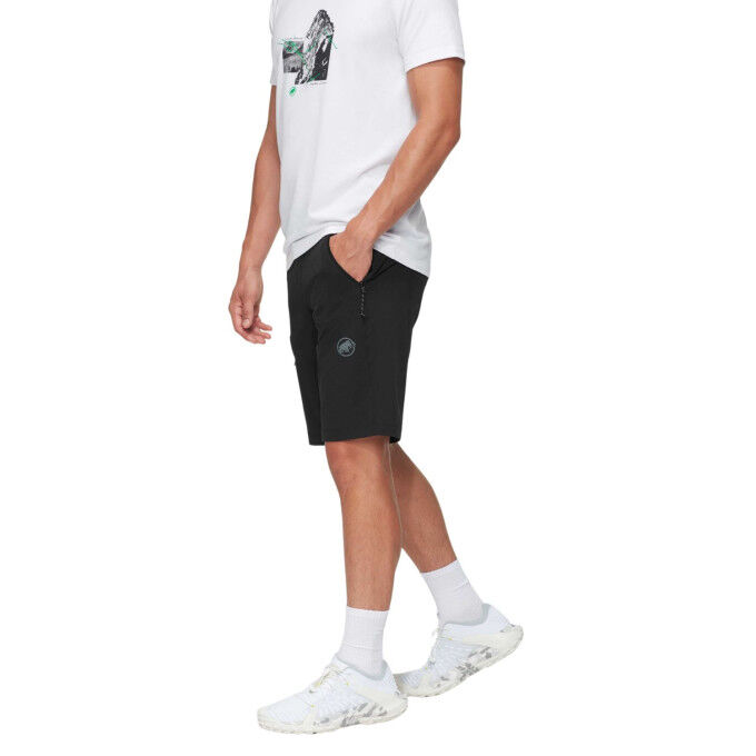 Mammut Runbold IV Men's Black: lightweight, stretchy hiking shorts