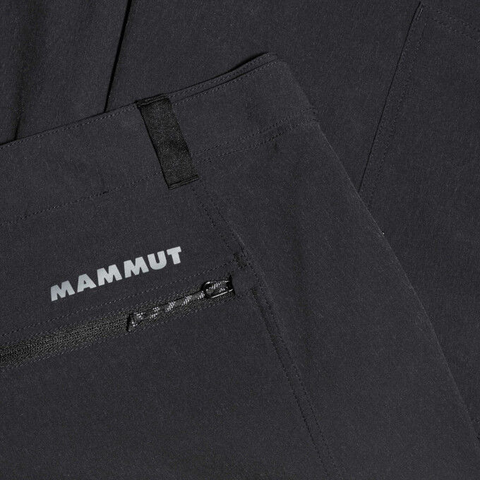 Mammut Runbold IV Men's Black: lightweight, stretchy hiking shorts