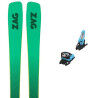 Pack de esquís Zag MATA 90 + fijaciones : Color - verde, Talla de esquí - 173