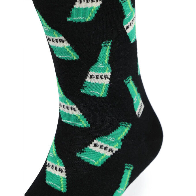Happy Socks Beer - Black: colorful and comfortable socks