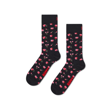 Happy Socks Women's Pink Socks - Black: comfort and floral style