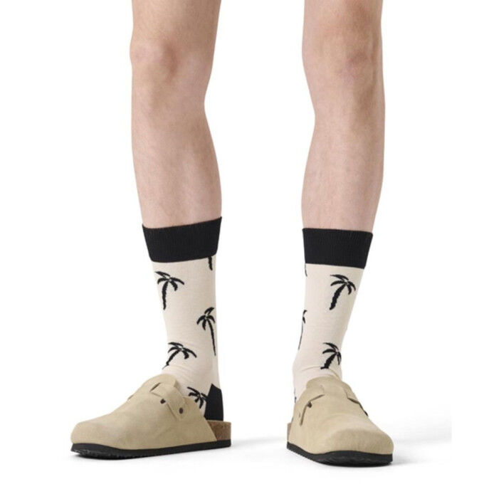 Happy Socks Palm Tree Socks - White: freshness and style every day