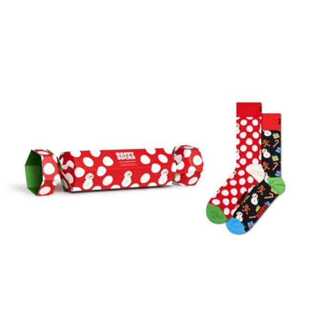 Geschenkbox Happy Socks Big Dot Snowman: 2 festliche Paare