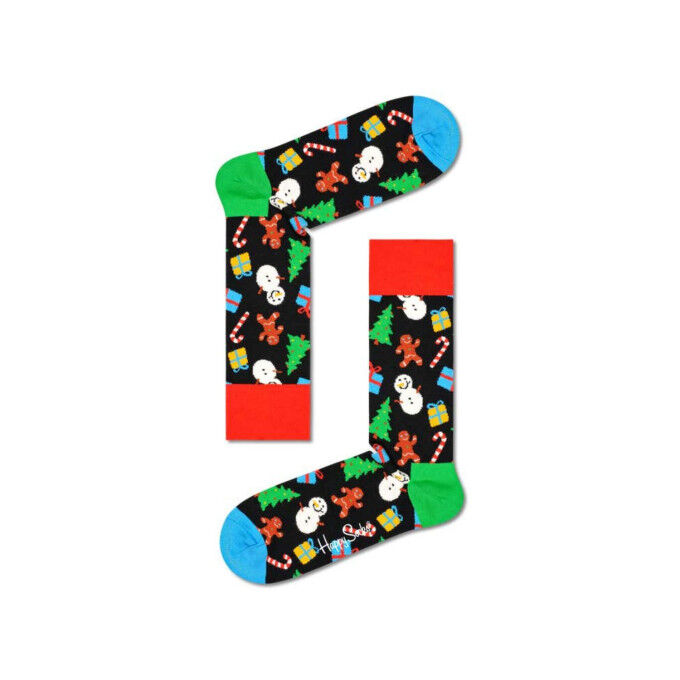 Happy Socks Big Dot Snowman Gift Set: 2 festive pairs