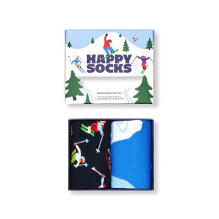 Happy Socks Winter Sports 2-Pack Gift Set: Warmth and Winter Style