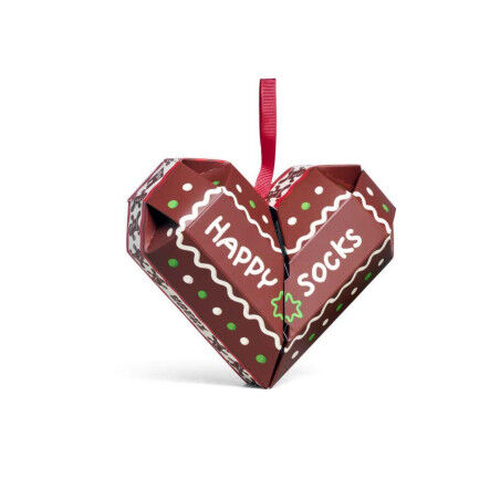 Happy Socks Gingerbread Heart 2-Pack Gift Set: Festive spirit at your feet