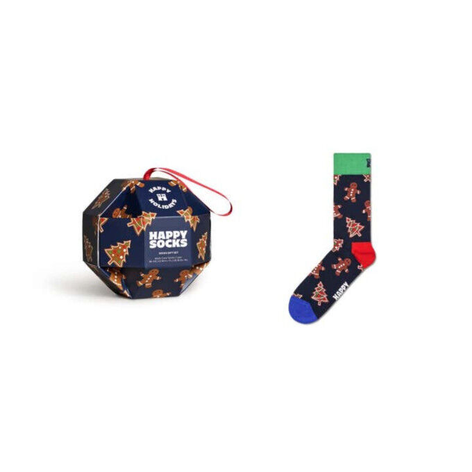 1-Pack Gift Box Happy Socks Gingerbread Cookies Socks