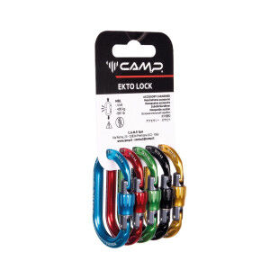 Set of 5 CAMP Ekto Lock carabiners: lightweight and durable for everyday use