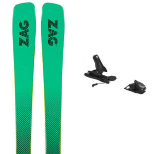 Set da ski Zag MATA 90 + attacchi : Colore - verde, Dimensioni dello sci - 178