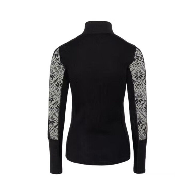 Ropa interior técnica para mujer Kari Traa Anna 1/2 Zip: comodidad y calor natural.