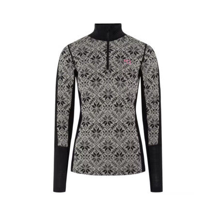 Intimo tecnico da donna Kari Traa Anna 1/2 Zip - Comfort e calore naturale
