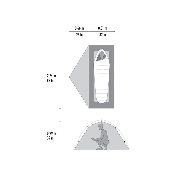MSR Hubba Hubba LT 1 Tent – Lightweight 3-season solo tent