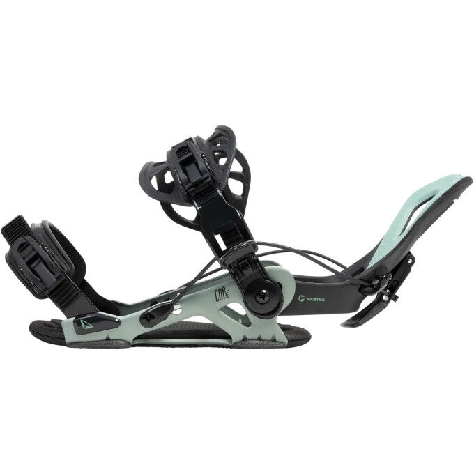 Fijaciones SP Bindings CORE Green para snowboard: versatilidad y fluidez
