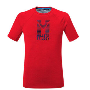 T-shirt de randonnée Homme MILLET TRILOGY ICON TS SS M - Red