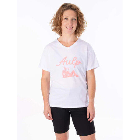 Tee-shirt Femme Aulp Banne - White : confort et style en randonnée