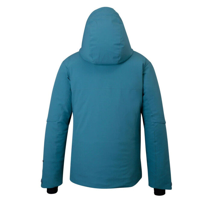 Men's PHENIX Two-Line Color Zipper Ski Jacket - TURQUOISE BLUE
