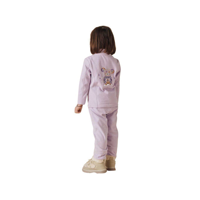 Veste polaire Fille Poivre Blanc Ruby - Chaleur et douceur hivernales