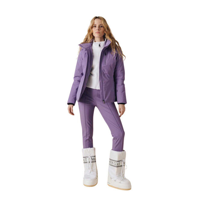 Veste ski Femme Poivre Blanc Emma - Élégance et protection sur piste